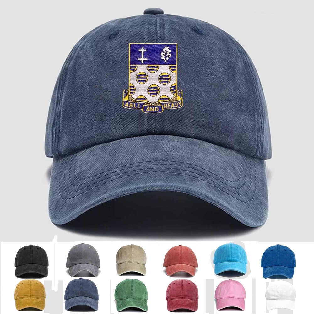 Custom Embroidered 368th Infantry Regiment Veteran Trucker Cap Gift