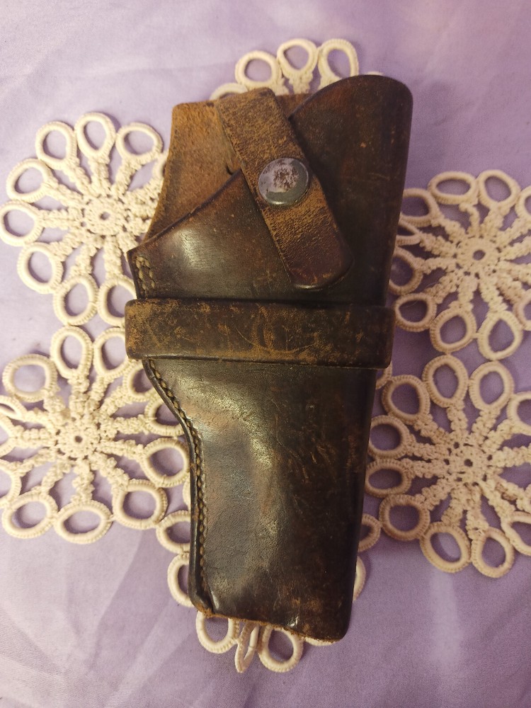 Vintage  Number #25 George Lawrence Dark Brown Leather steerhide Holster  32A