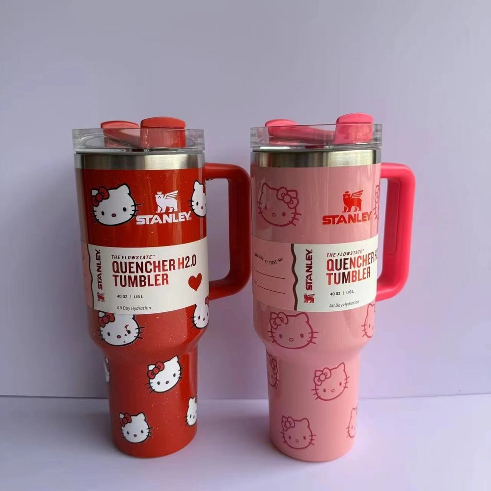 Stanley 40 oz Tumbler Quencher H2.0 FlowState 2024 New color Hello Kitty