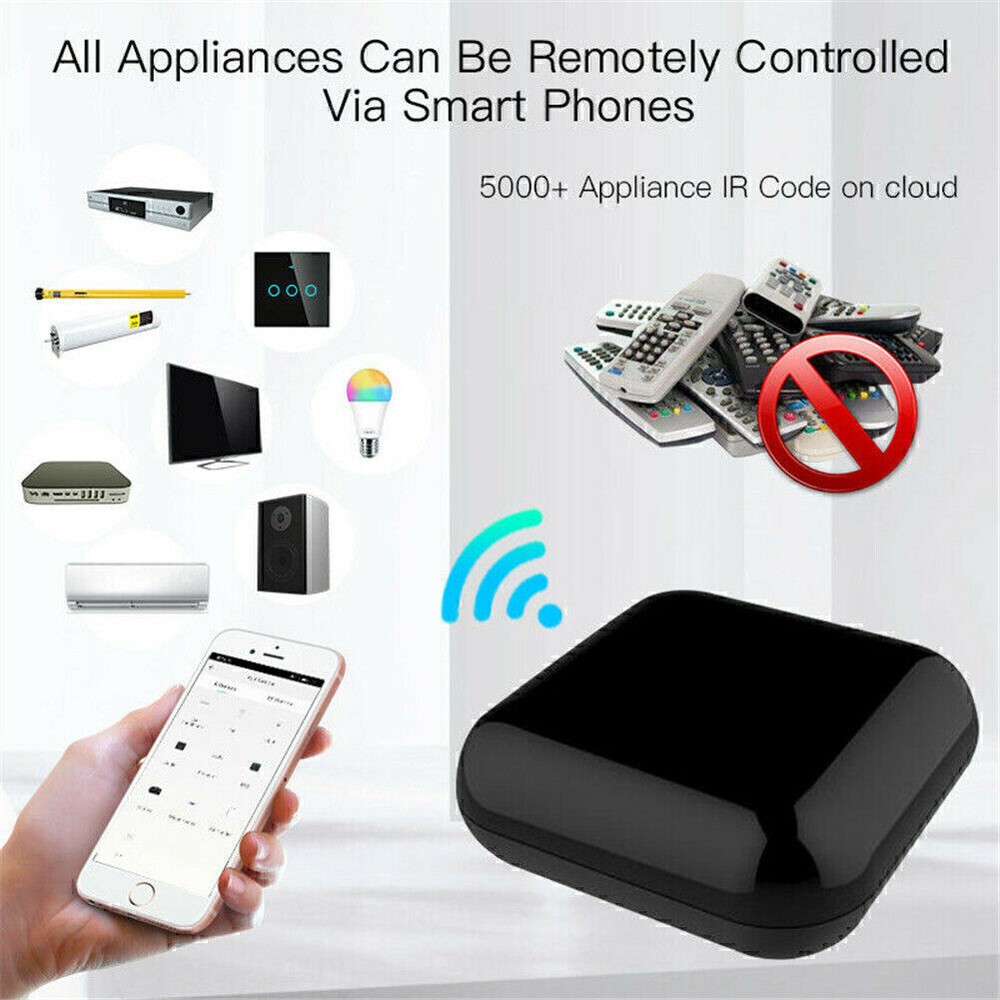 WiFi RF and IR Remote Controller for Appliances with Tuya Smart Life App and Voice Control