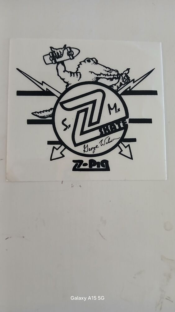 VINTAGE Z FLEX SMA Skateboard STICKER Old School Skate Nos 1980S SMA DOGTOWN