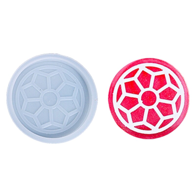 3Pcs Flower Silicone Coaster Molds for DIY Epoxy Resin Casting