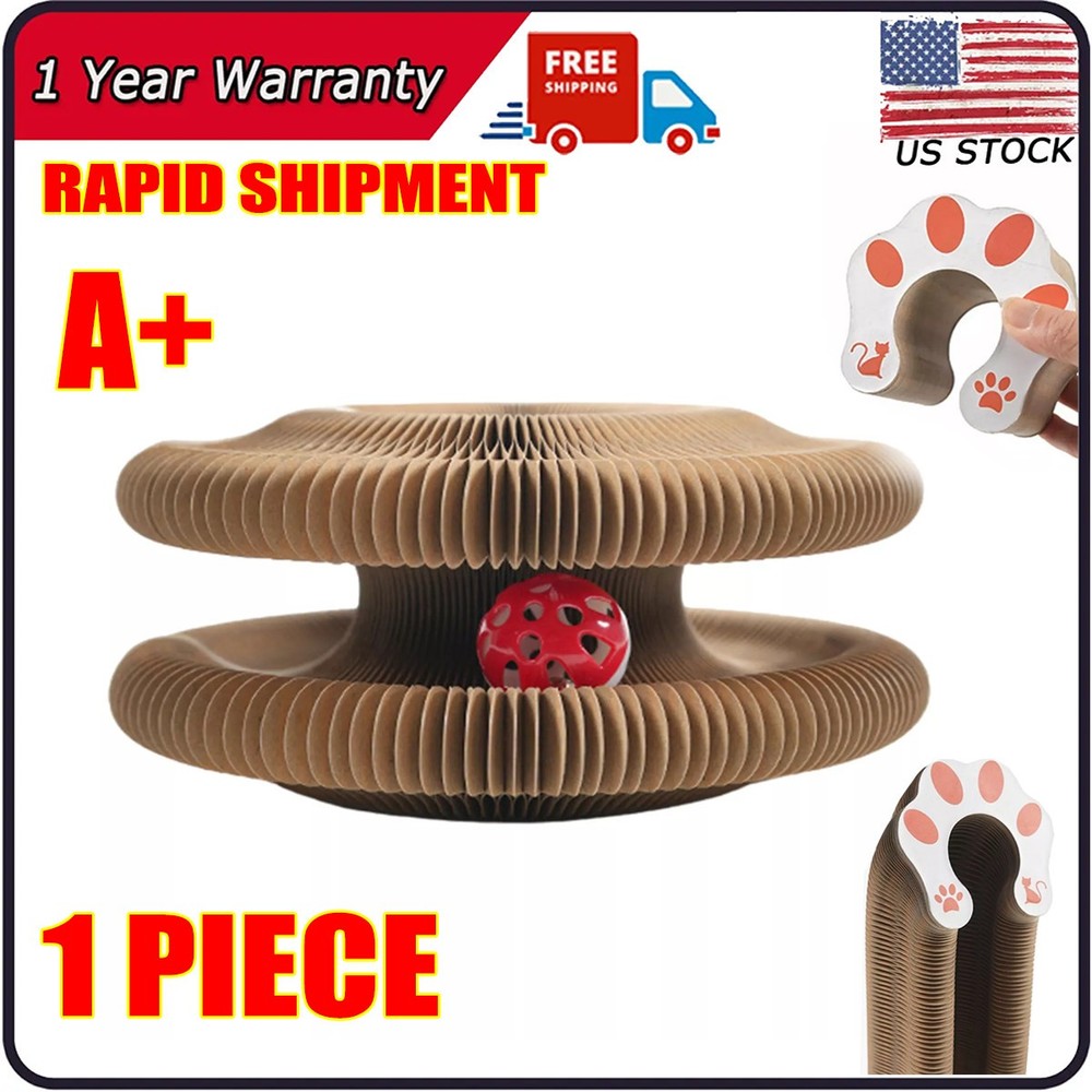 No Crumbs Kitty Kurlz Cat Toy Wear-Resistant Cat Scratching Board New