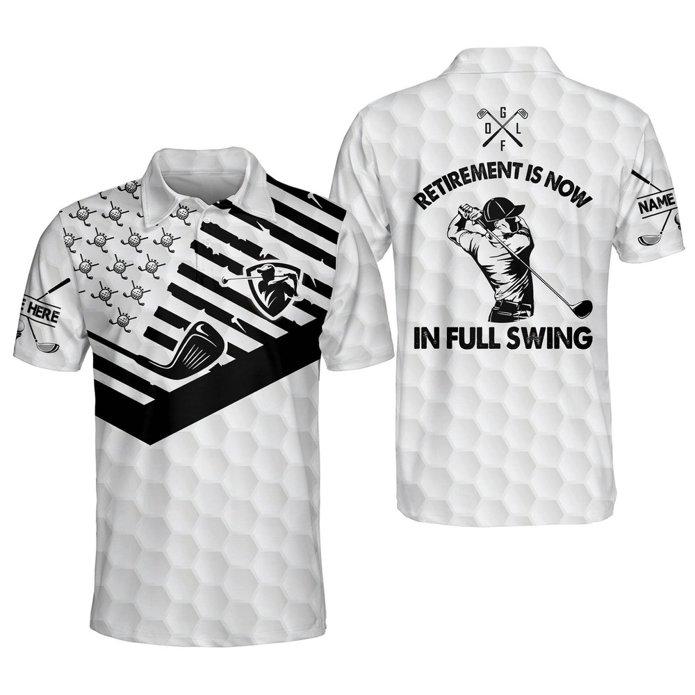 Custom Funny Golf Shirts for Men - Perfect Retirement Gift Idea-image