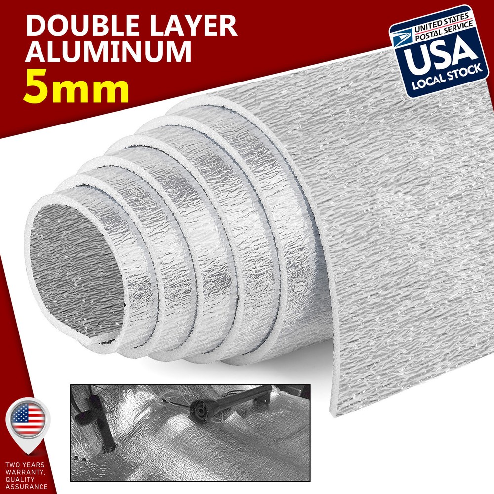 1M*2M Sound Deadener Noise Proof Mat Car Hood Door Heat Shield Insulation 5mm