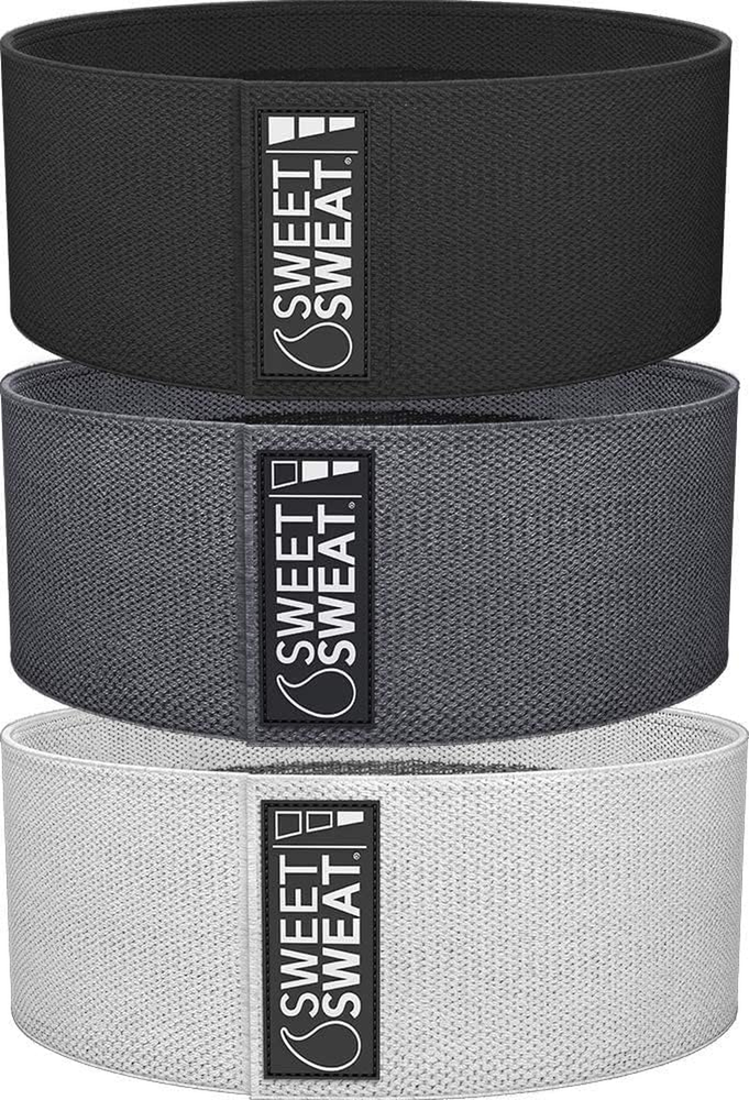 Sweet Sweat Hip Bands with 3-Level Resistance & Non-Slip Design