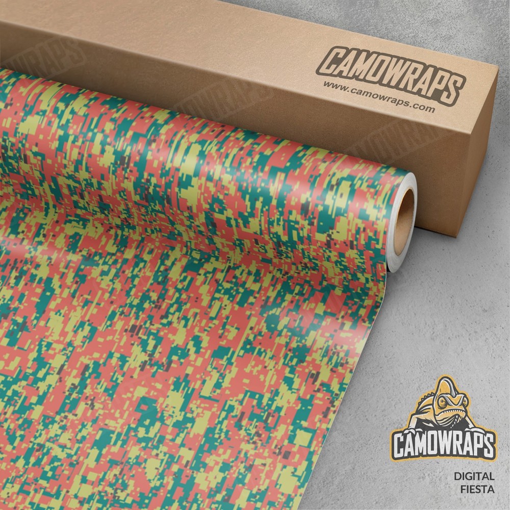 Digital Fiesta Camo Vinyl Wrap – Durable Cast Decal Film for Any Surface-image