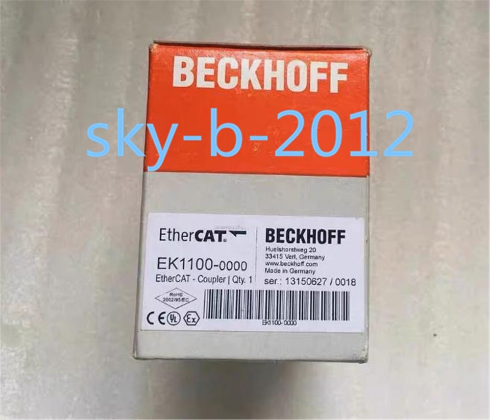 1 PCS New Beckhoff EtherCAT Coupler EK1100-0000 Communication Module Sealed in Box