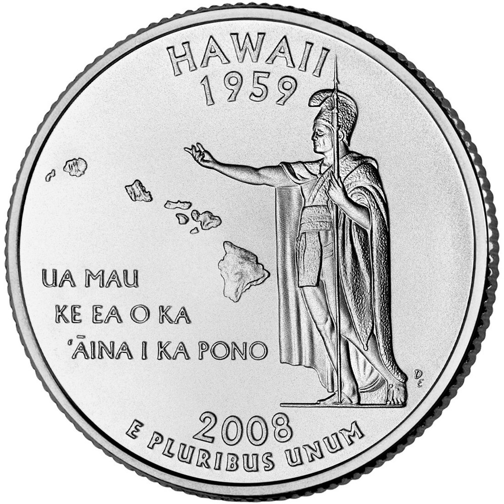 2008-D - Hawaii - U.S. State Quarter- UNC from US Mint