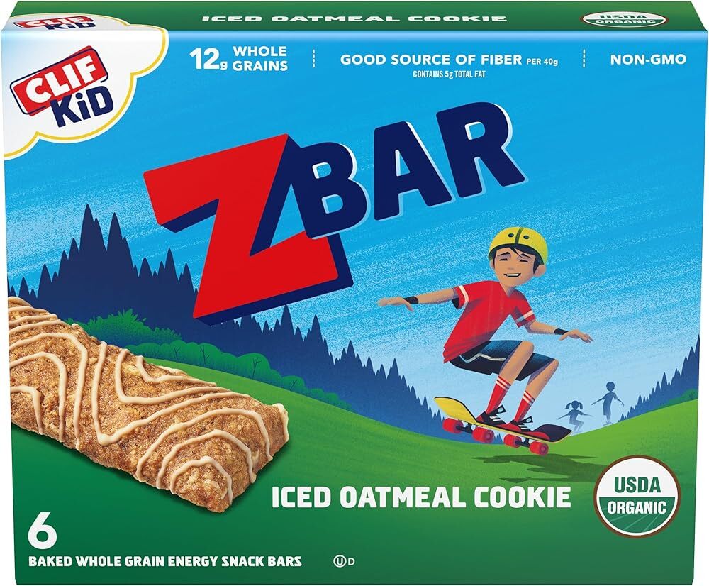 Zbar - Iced Oatmeal Cookie - Soft Baked Snack Bars - Non-GMO - 12g Whole Grai...