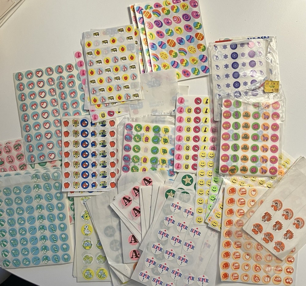 Lote de mini pegatinas Ara hojas completas muchos estilos