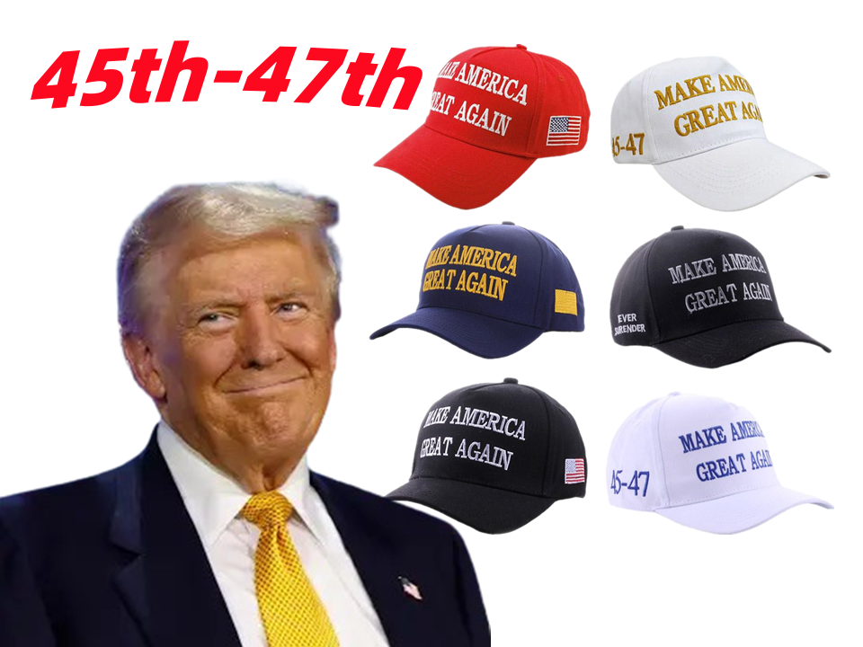 USA Flag Hat Make America Great Again Presidential Election Baseball Cap 45-47