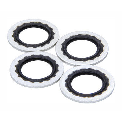 Ti22 TIP4408, Set of 4 Natural Steel / Rubber Wheel Disconnect Sealing Washer 4P