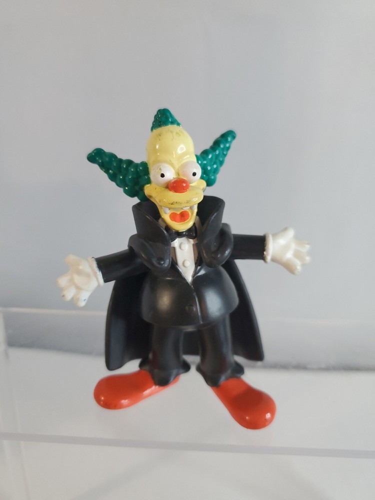 Vintage 2001 Burger King Krusty the Clown Vampire Simpsons Figure
