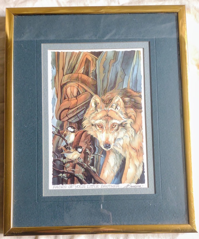 Jody Bergsma Art Card Print Matted Faces of Your Little Brother 8