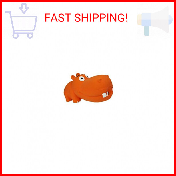 Multipet Hippopotamus Latex Hippo That Grunts 8 inch Dog Toy (Assorted Color / 1