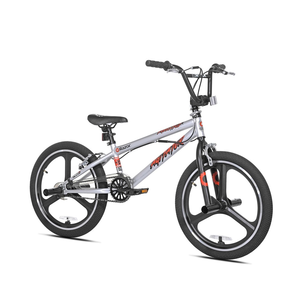 Razor Agitator BMX/Freestyle Bike - 20 Inch Bike for Boys - Quick Release Adj...