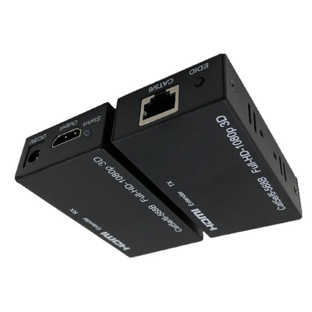 60M Extender RJ45 HDMI Network Extender 1080P Transmitter Receiver Adapter