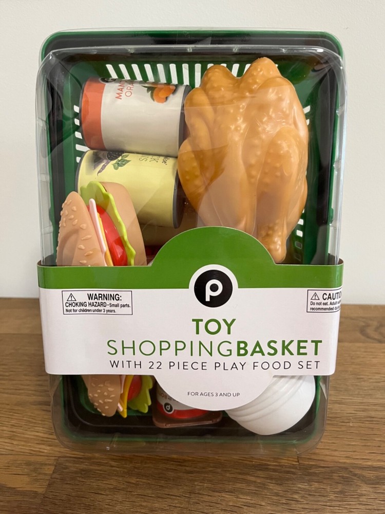Official Publix Shopping Basket with toy Publix Food. NEW in original packaging