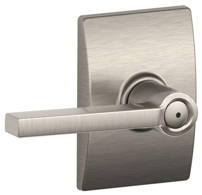 Schlage F40-LAT-CEN Latitude Privacy Door Lever Set