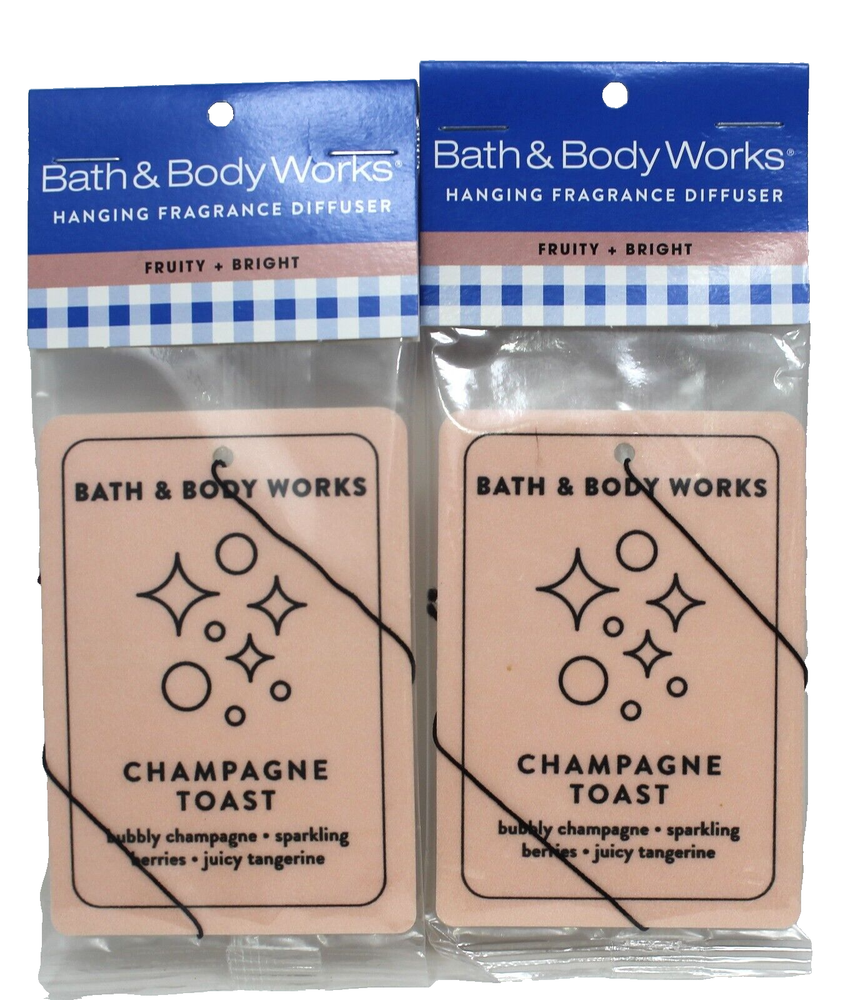 Bath & Body Works Champagne Toast Hanging Fragrance Diffuser Lot of 2 Fruity