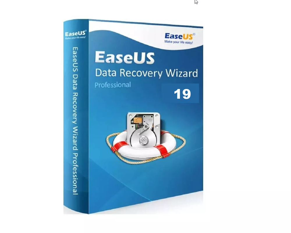 EaseUS Data Recovery Wizard Pro v19.2 -Lifetime free upgrades for 1 PC [Disc]