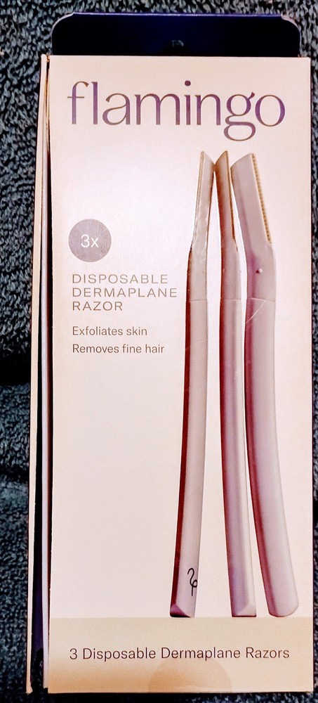 Flamingo Dermaplane Facial Razors for Women 3-Pack