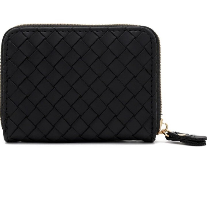 11-Slot Leather Zip-Around Wallet for Men & Women – Woven & Debossed  -image