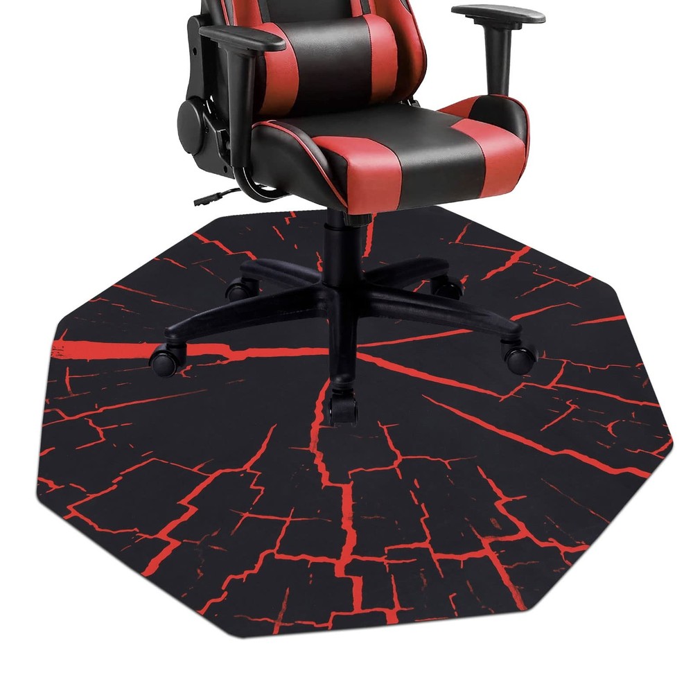 47x47 Octagon Office Chair Mat for Hardwood Floors - Durable Desk Chair Rug Protector