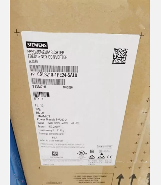 1PCS 6SL3210-1PE24-5AL0 Siemens G120 Power Module PM240-2