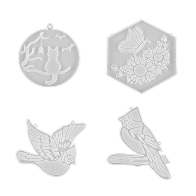 Cat Silicone Mold for Resin Casting DIY Cup Mat Storage Tray