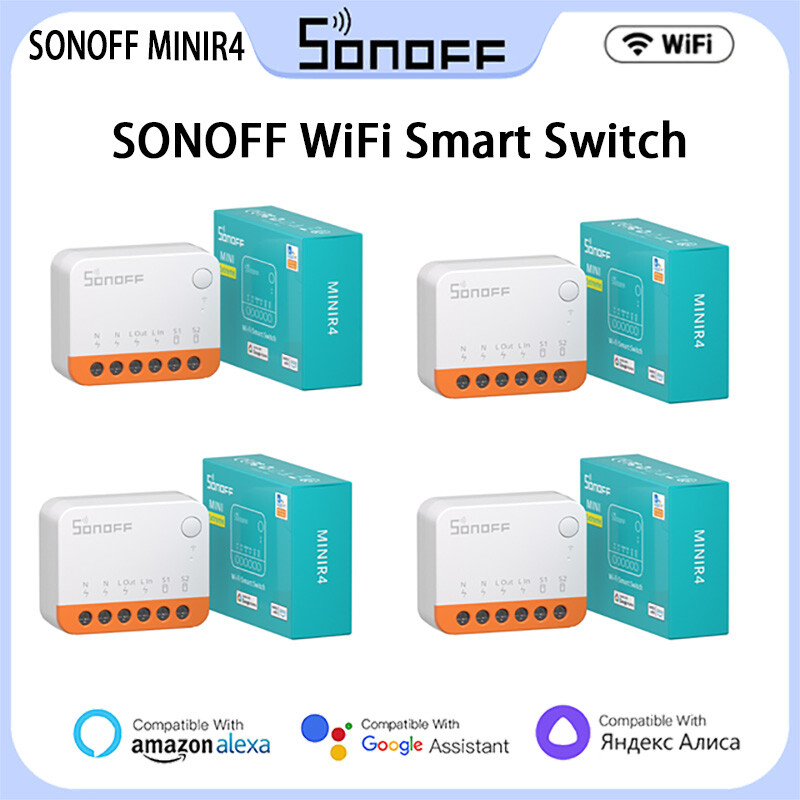 SONOFF MINIR4 Smart Switch WiFi 10A 2-Way Control Mini Extreme Smart Home Relay