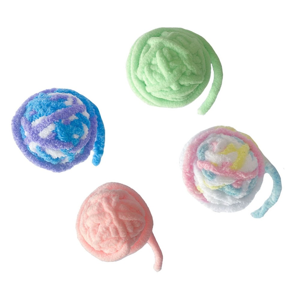Cat Yarn Ball Toy Fun Interactive Bite Resistance Woolen Yarn Cat Ball Toy