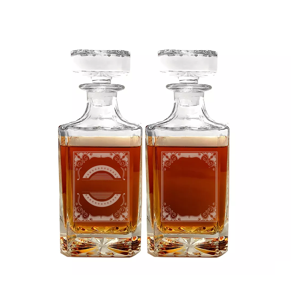 Custom Engraved Whiskey Decanter Set with Personalization Option-image