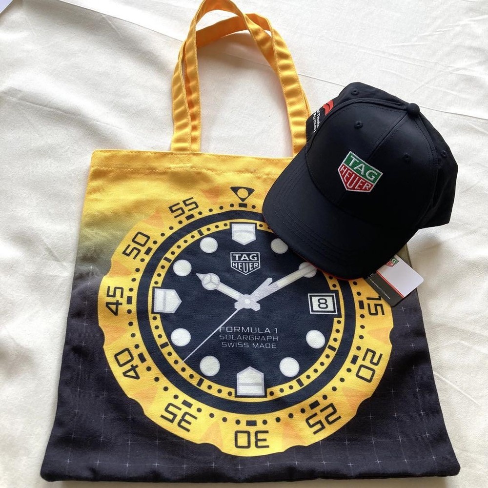 Tag Heuer F1 Eco Bag and Cap Set - Novelty Racing Gear
