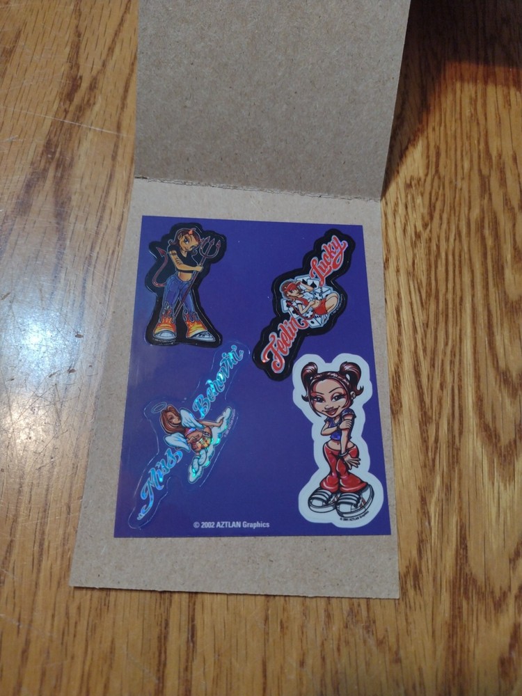 2002 Aztlan Graphics Prizm Vending Machine Stickers Girl #13 Of 15  STG13   NOS