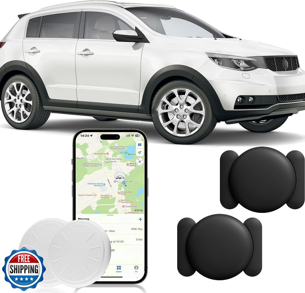 Real-time GPS tracker for cars with 2 devices, vehicle tracking and worldwide coverage
