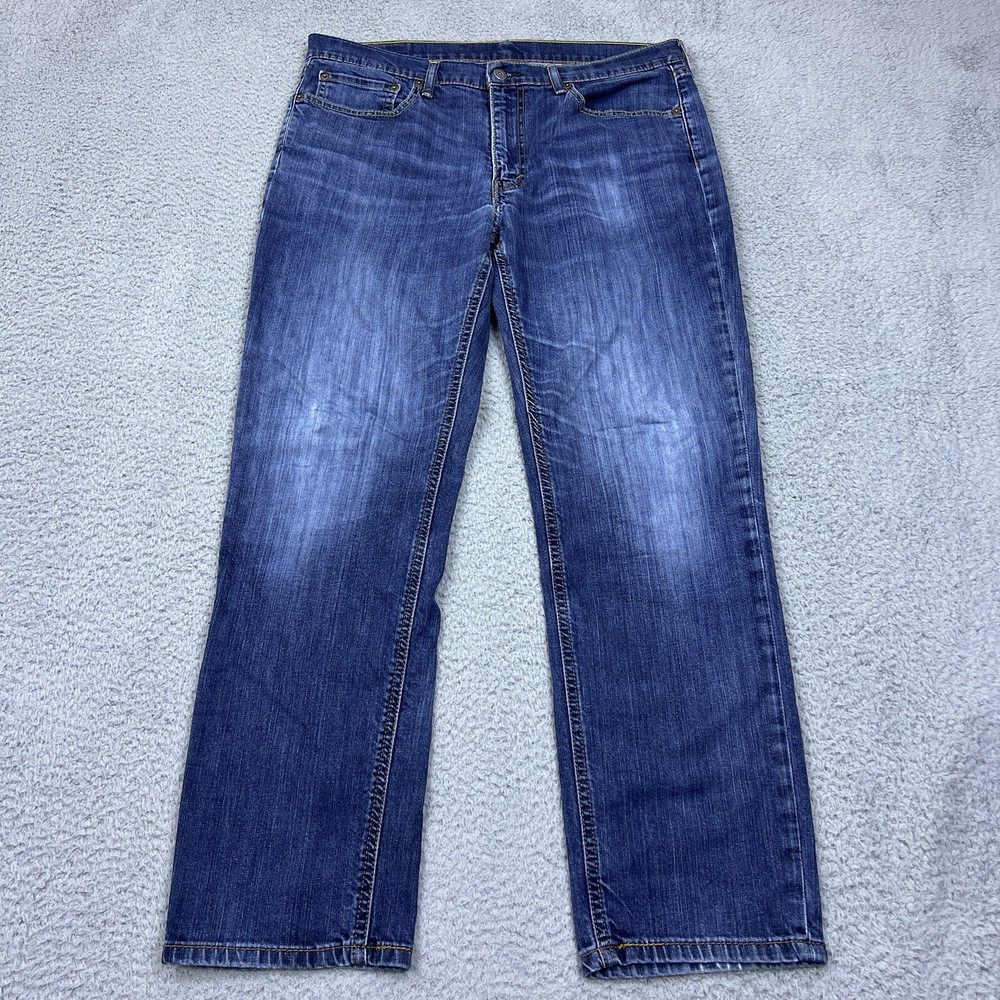 Levi's 541 Jeans Mens (Actual 36x30*) Blue Denim Athletic Fit Tapered Leg Fade