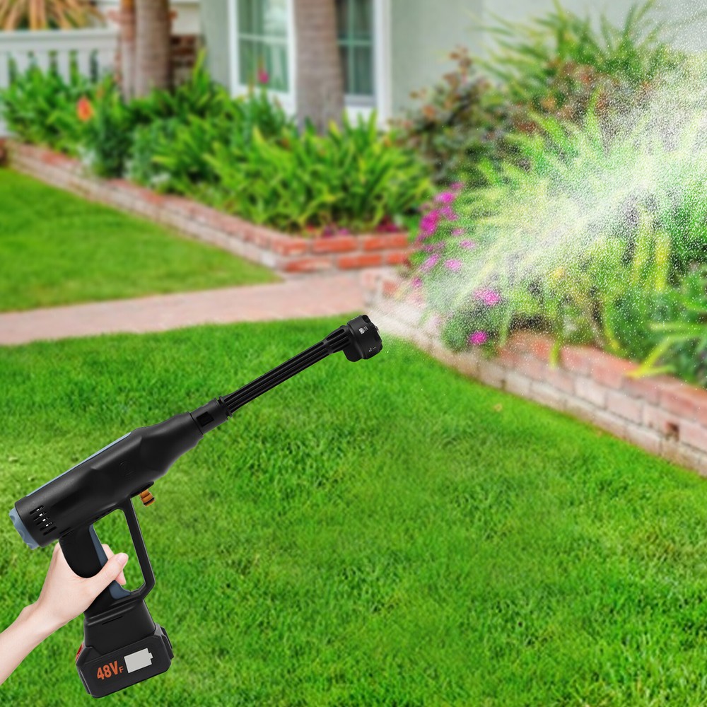 Cordless Electric High-Pressure Water Spray Gun for Portable Yard Cleaning