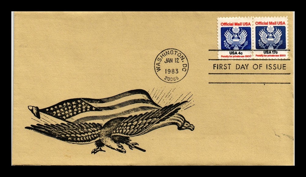 Dr Jim Stamps US First Day Cover Official Mail 1983 17c & 4c