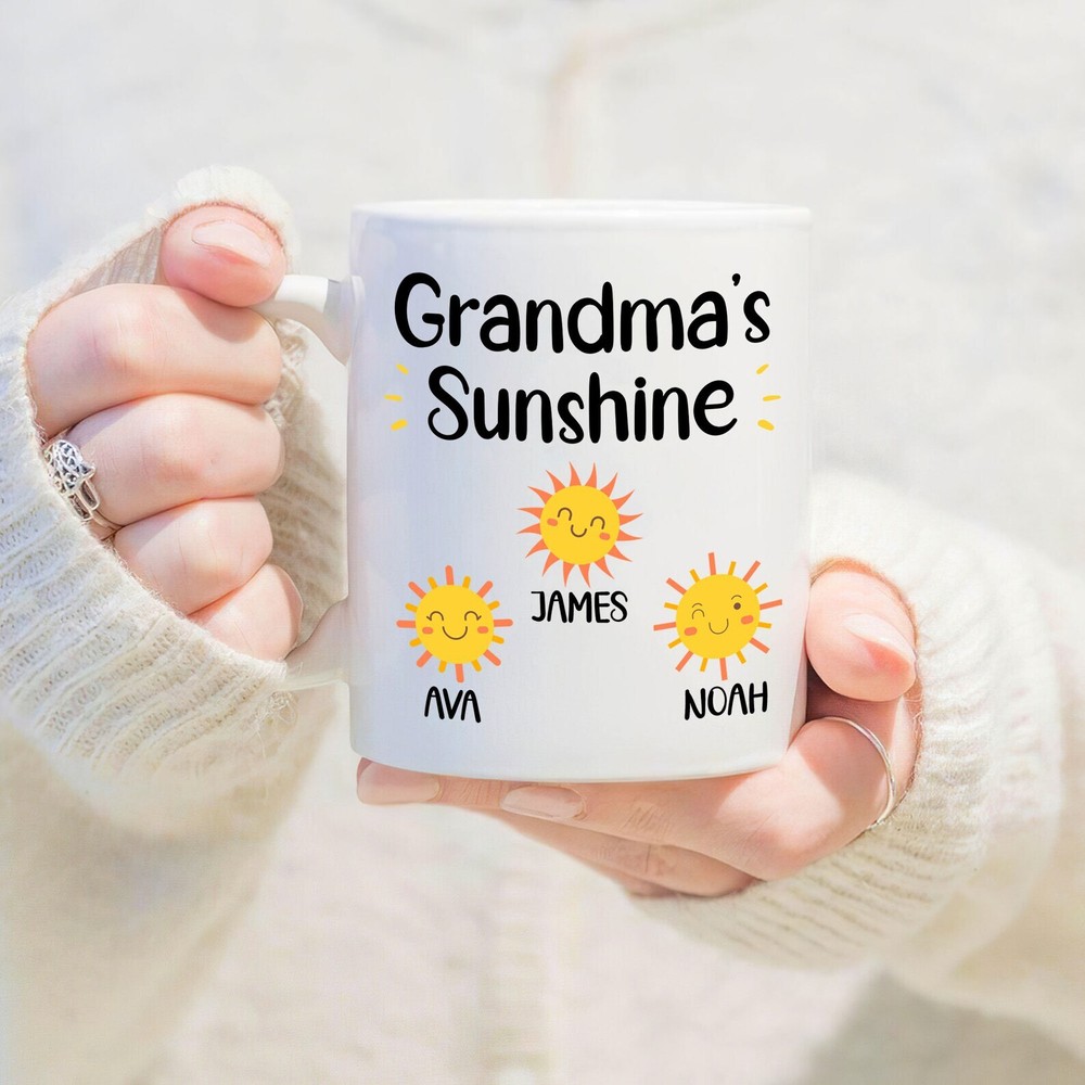 Custom Grandma Sunshine Mug - Personalized Gift for Her  -image
