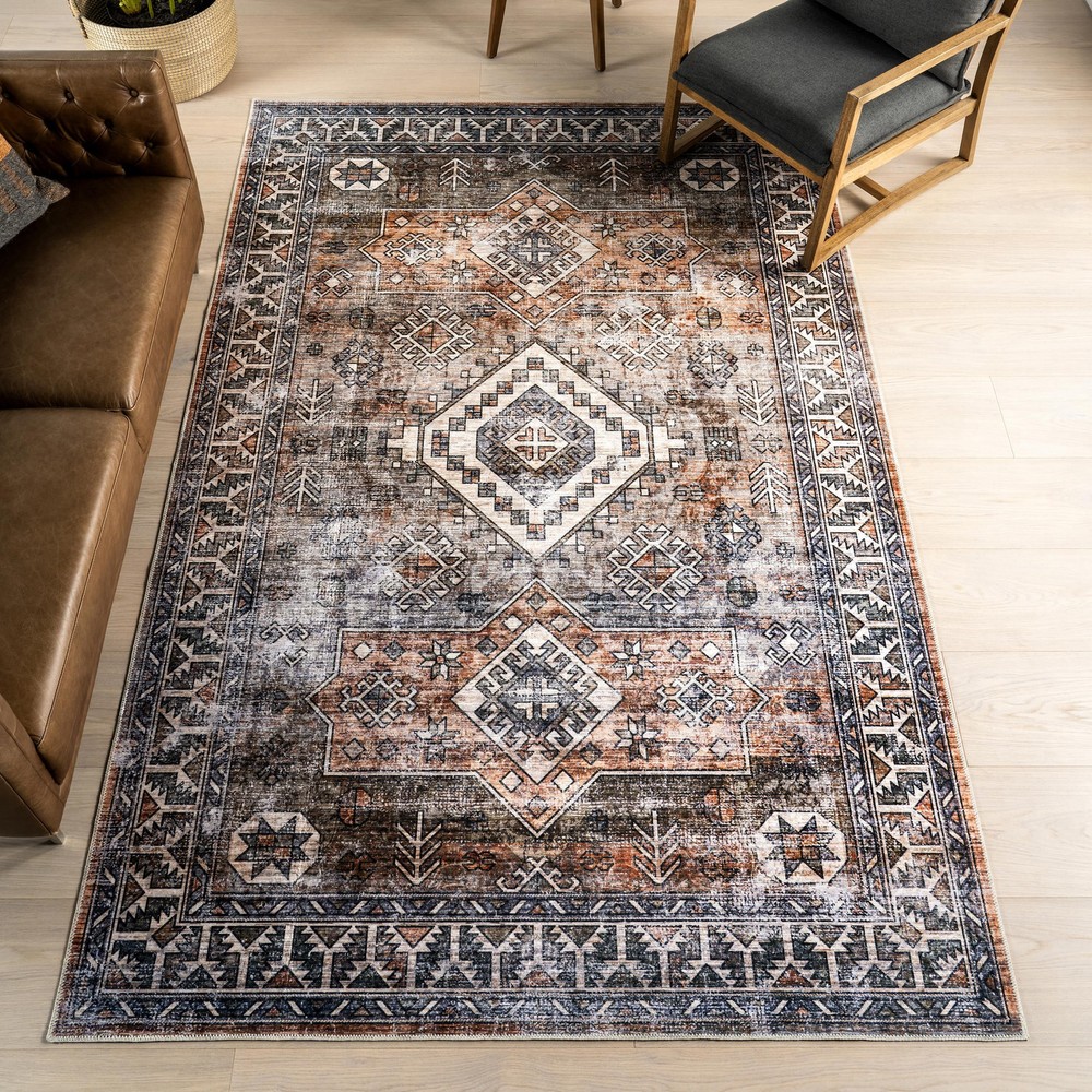 2x3 Splashproof Washable Rug NonSlip Waterproof Spill Resistant Indoor Outdoor