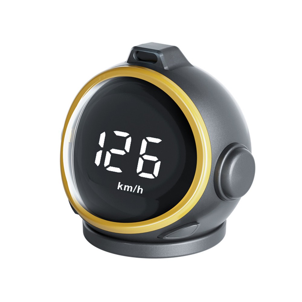 Digital GPS Speedometer HUD with Compass Clock and Highlighted Screen