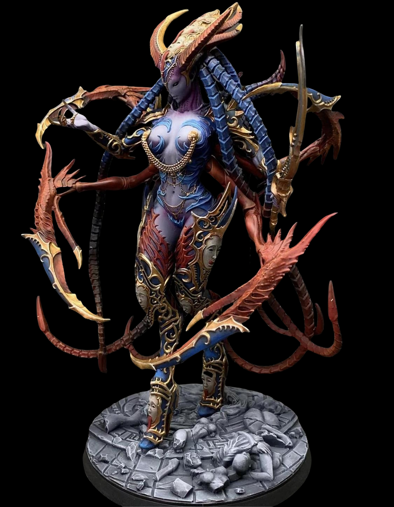 Creature Caster Queen of Ecstasy 200mm Slaanesh Age of Sigmar Painted Model