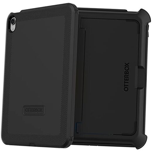 Defender Series Rugged Case for iPad 10th Gen in Black - Heavy Duty Protection