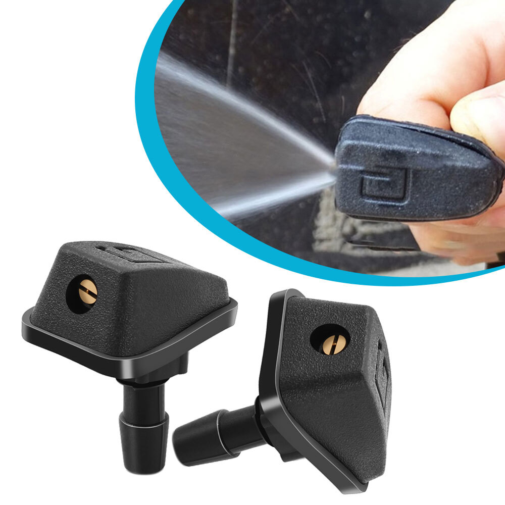 2X Car Parts Window Windshield Wiper Washer Nozzle Water Spray Jet Sprinkler Kit