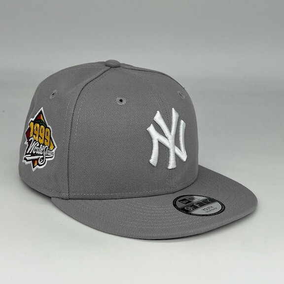 KIDS New York Yankees 99 WS 9FIFTY Adjustable Snapback New Era Cap -Gray- NWT
