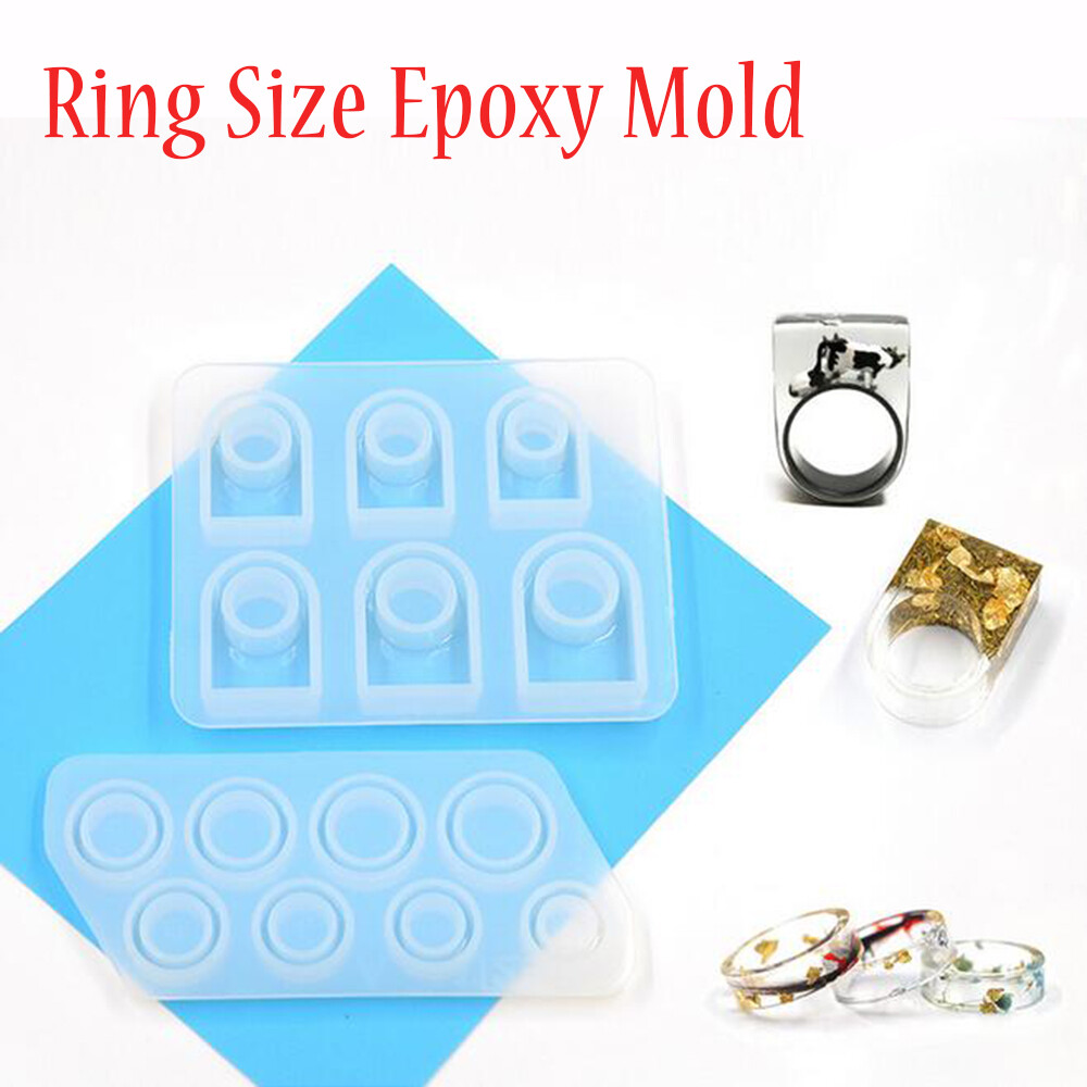 Silicone Ring Size Mold for DIY Resin Jewelry Crafting