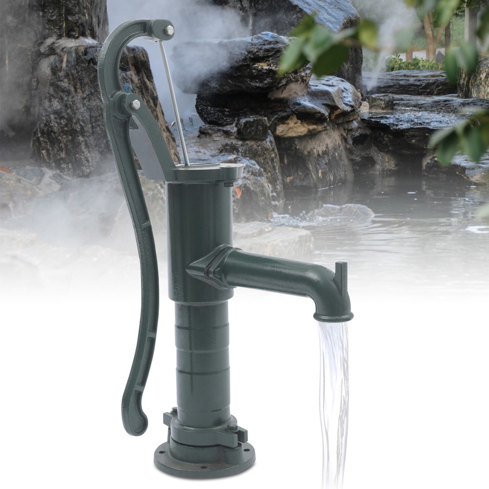 Hand Well pump Manual Deep Water Pump Cast Iron Handheld Press Garden