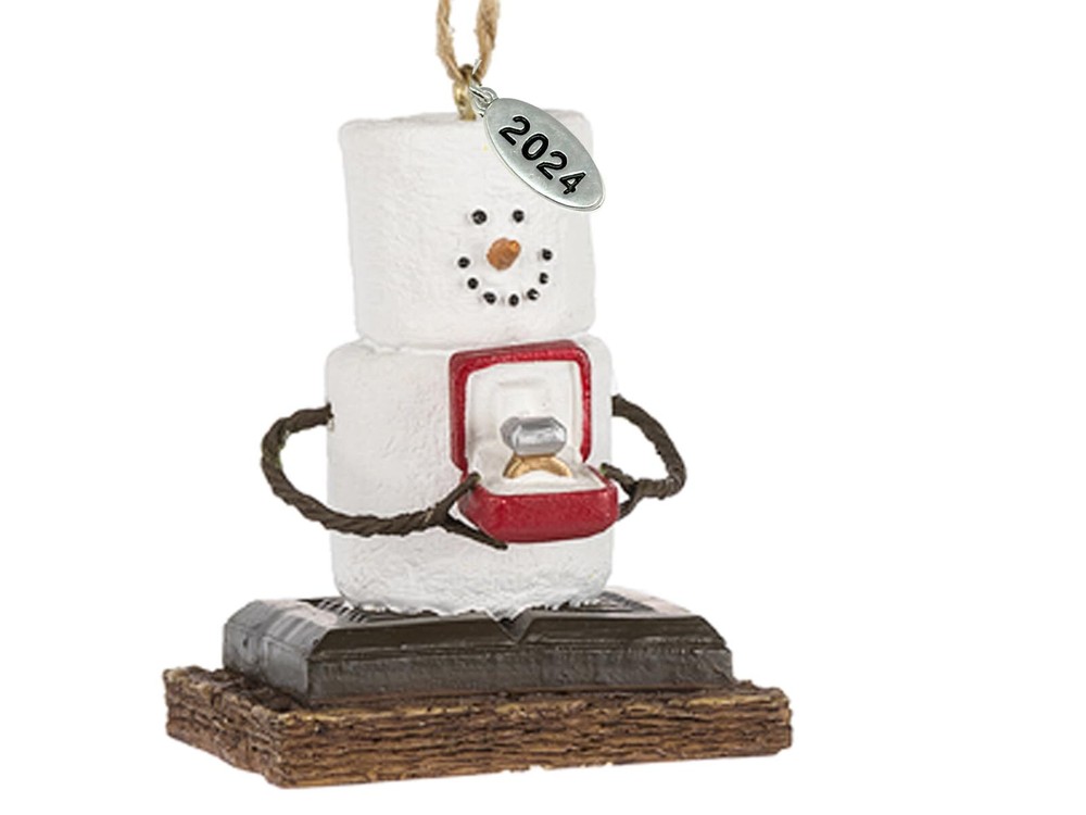 Smores Ornament - Engagement Ornament Just Engaged Ornament - Comes in Gift B...